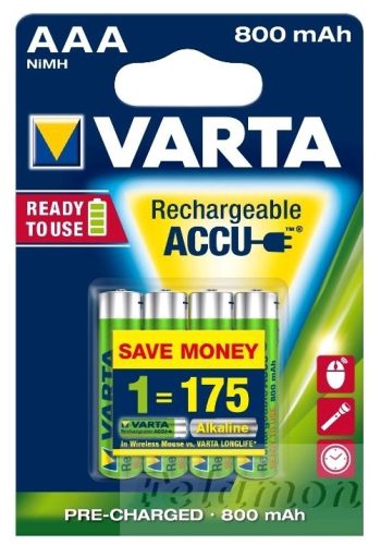 Varta Tölthető AAA 800mAh 4db