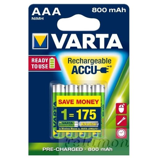 Varta Tölthető AAA 800mAh 4db