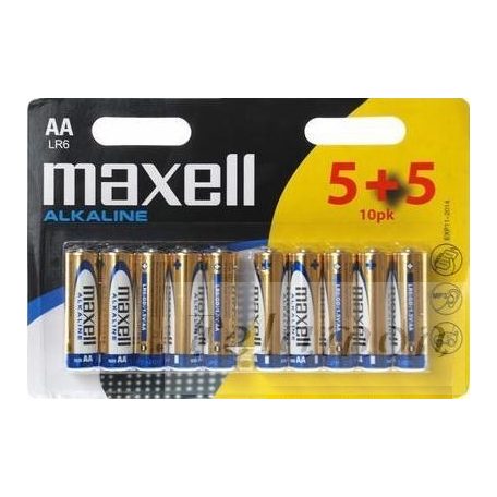 Maxell Alkaline   AA 5+5
