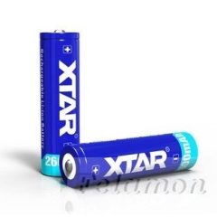 XTAR 18650 Li-ion akku védelemmel 2600mAh