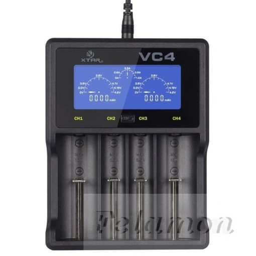 XTAR VC4 akkutöltő 4db lithium akkuhoz